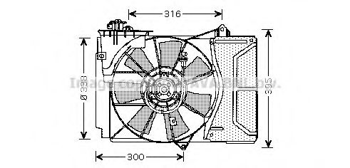 Imagine Ventilator, radiator PRASCO TO7503