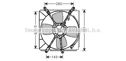 Imagine Ventilator, radiator PRASCO TO7522