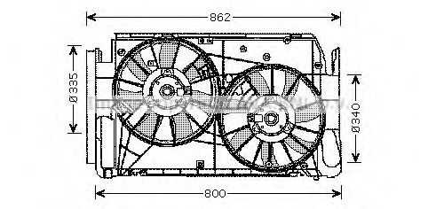 Imagine Ventilator, radiator PRASCO TO7551