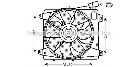 Imagine Ventilator, radiator PRASCO TO7555