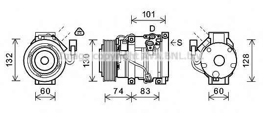 Imagine Compresor, climatizare PRASCO TOAK611