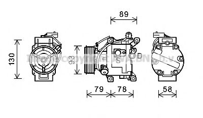 Imagine Compresor, climatizare PRASCO TOAK667