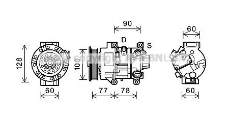 Imagine Compresor, climatizare PRASCO TOK584