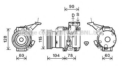 Imagine Compresor, climatizare PRASCO TOK609