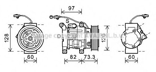 Imagine Compresor, climatizare PRASCO TOK625