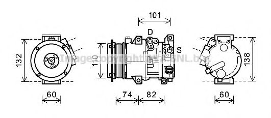 Imagine Compresor, climatizare PRASCO TOK628