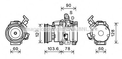 Imagine Compresor, climatizare PRASCO TOK631