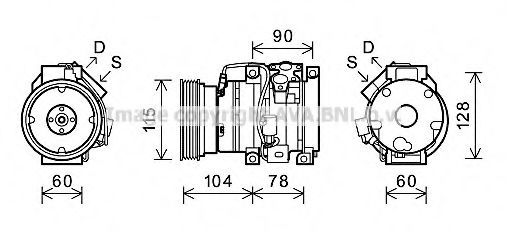 Imagine Compresor, climatizare PRASCO TOK634