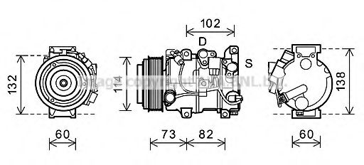 Imagine Compresor, climatizare PRASCO TOK639