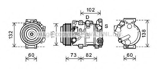 Imagine Compresor, climatizare PRASCO TOK658