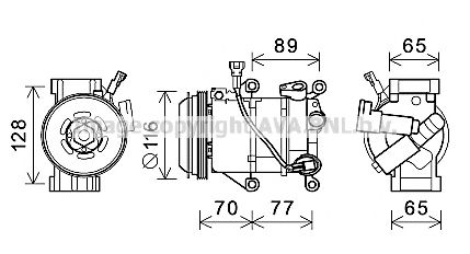 Imagine Compresor, climatizare PRASCO TOK687