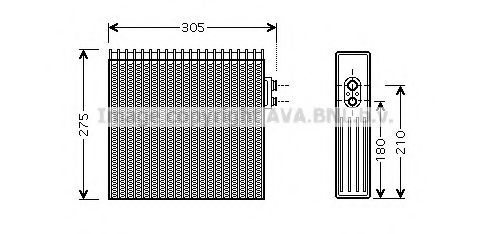 Imagine evaporator,aer conditionat PRASCO TOV421