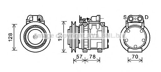 Imagine Compresor, climatizare PRASCO UGK006