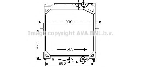 Imagine Radiator, racire motor PRASCO VLA2041