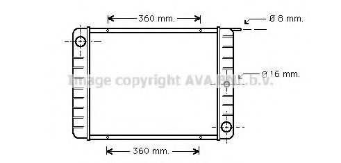 Imagine Radiator, racire motor PRASCO VO2002