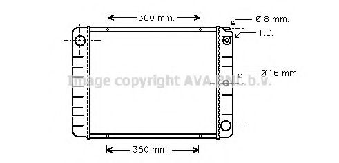 Imagine Radiator, racire motor PRASCO VO2027