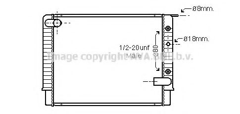 Imagine Radiator, racire motor PRASCO VO2034