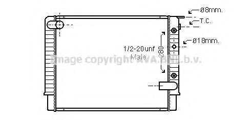 Imagine Radiator, racire motor PRASCO VO2049