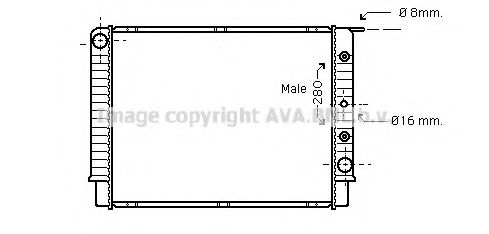 Imagine Radiator, racire motor PRASCO VO2062