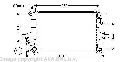 Imagine Radiator, racire motor PRASCO VO2114