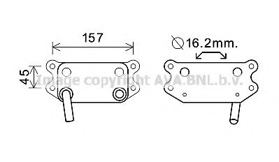 Imagine Radiator ulei, ulei motor PRASCO VO3154