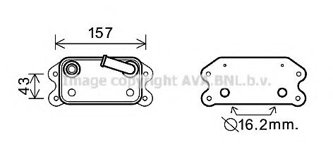 Imagine Radiator ulei, ulei motor PRASCO VO3168