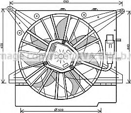 Imagine Ventilator, radiator PRASCO VO7509