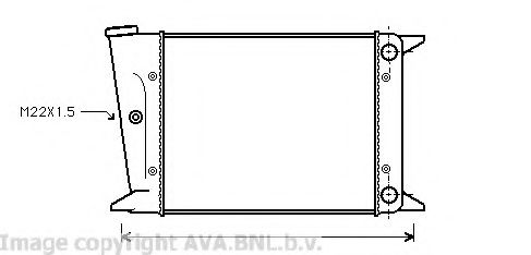 Imagine Radiator, racire motor PRASCO VW2004