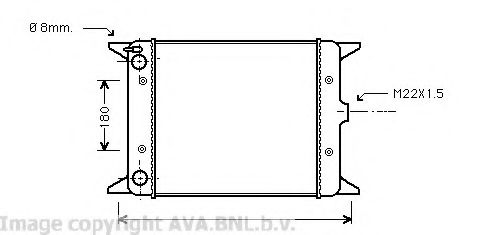 Imagine Radiator, racire motor PRASCO VW2012