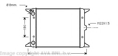 Imagine Radiator, racire motor PRASCO VW2013