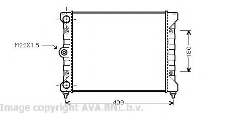 Imagine Radiator, racire motor PRASCO VW2028