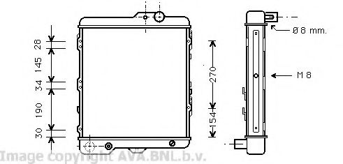 Imagine Radiator, racire motor PRASCO VW2035