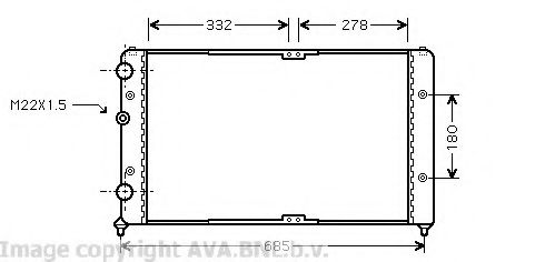 Imagine Radiator, racire motor PRASCO VW2191