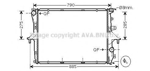 Imagine Radiator, racire motor PRASCO VW2214