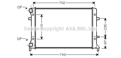 Imagine Radiator, racire motor PRASCO VW2228