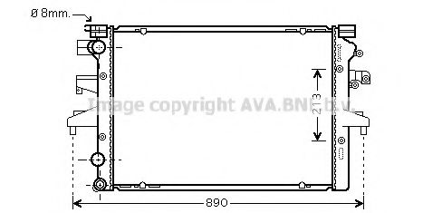 Imagine Radiator, racire motor PRASCO VW2231