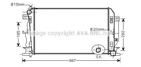 Imagine Radiator, racire motor PRASCO VW2271