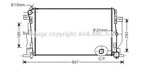 Imagine Radiator, racire motor PRASCO VW2279