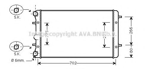 Imagine Radiator, racire motor PRASCO VW2286