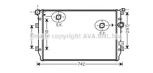 Imagine Radiator, racire motor PRASCO VW2287