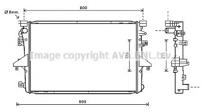 Imagine Radiator, racire motor PRASCO VW2317