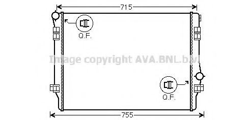 Imagine Radiator, racire motor PRASCO VW2336