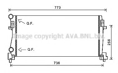 Imagine Radiator, racire motor PRASCO VW2340