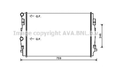 Imagine Radiator, racire motor PRASCO VW2344