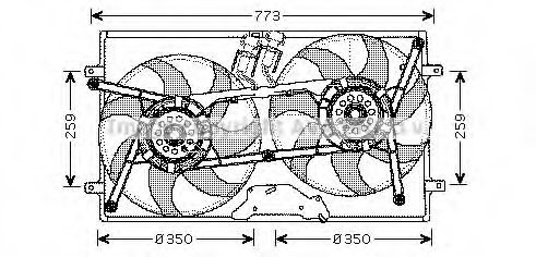 Imagine Ventilator, radiator PRASCO VW7505