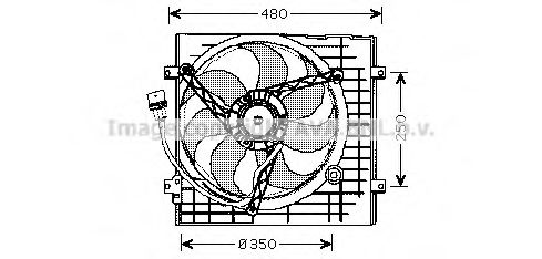 Imagine Ventilator, radiator PRASCO VW7506