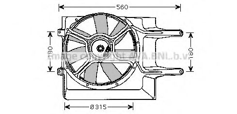 Imagine Ventilator, radiator PRASCO VW7509