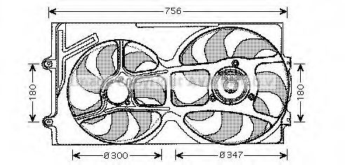 Imagine Ventilator, radiator PRASCO VW7514