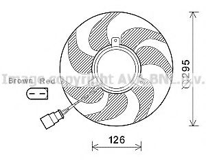 Imagine Ventilator, radiator PRASCO VW7535