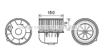 Imagine Electromotor, ventilatie interioara PRASCO VW8354